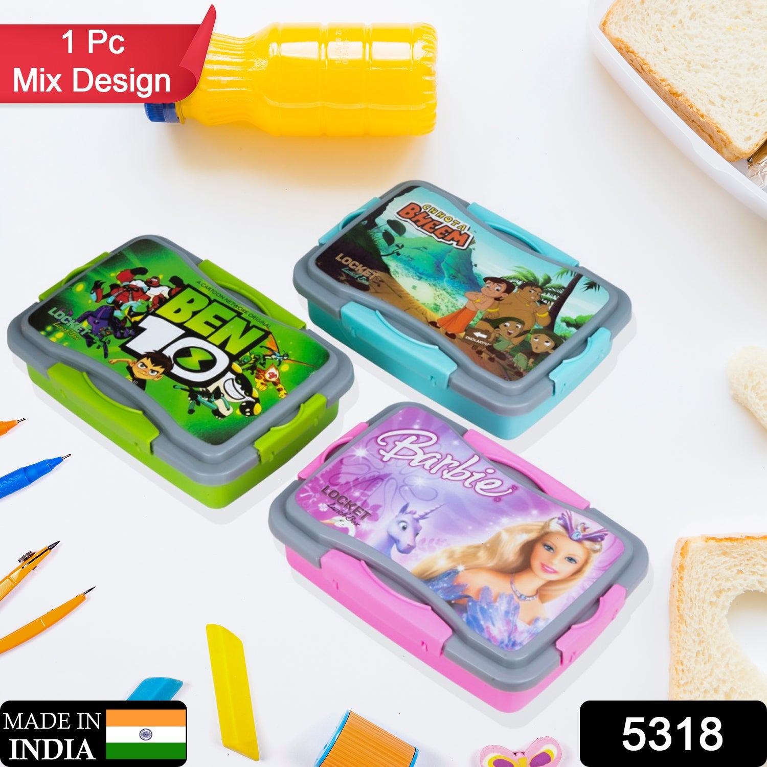 5318 Locket Lunch Box Plastic High Quality Box For Kids School Customized Plastic Lunch Box for Girls & Boy DeoDap 5318 Locket Lunch Box Plastic High Quality Box For Kids School Customized Plastic Lunch Box for Girls & Boy DeoDap